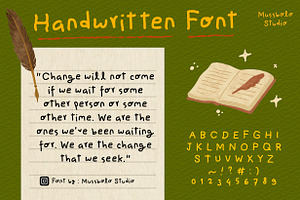 Handwritten Font - Cute notes
