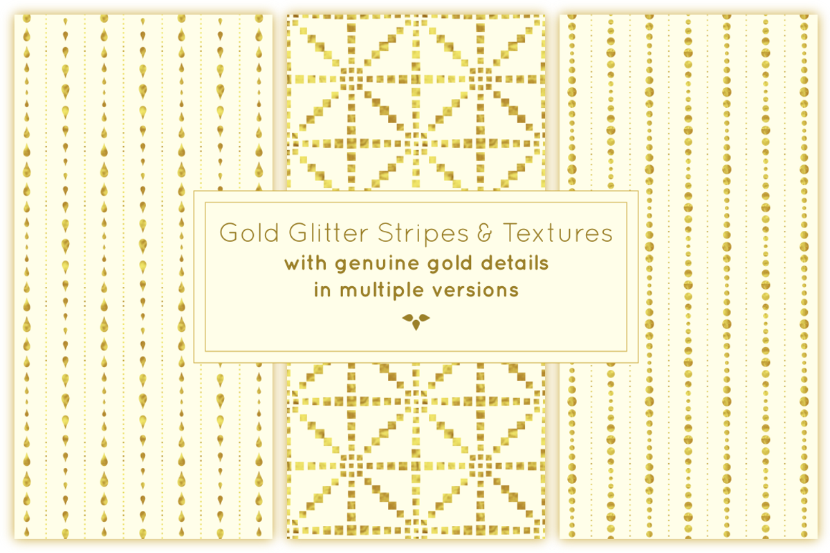 Gold Glitter Stripes, Vol 1, a Pattern Graphic by HMJS Designs (Photo 4 of 7)