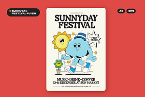 Sunnyday Festival Flyer, a Flyer Template by Fortunes Co