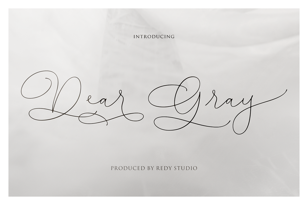 Dear Gray – Modern Wedding Fonts, a Script Font by RedyStudio (Photo 2 of 11)
