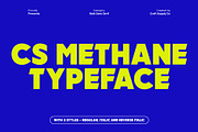 CS Methane – Bold Sans Serif, a Sans Serif Font by Craft Supply Co. (Thumbnail 1 of 8)