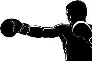 Boxing Fighter Silhouette Bundle, an Illustration by Designs_River (Thumbnail 23 of 31)