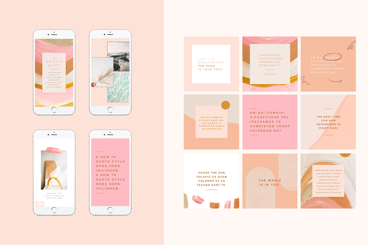 Sunrise Instagram Template Bundle, a Social Media Template by Brighten Made (Photo 2 of 4)