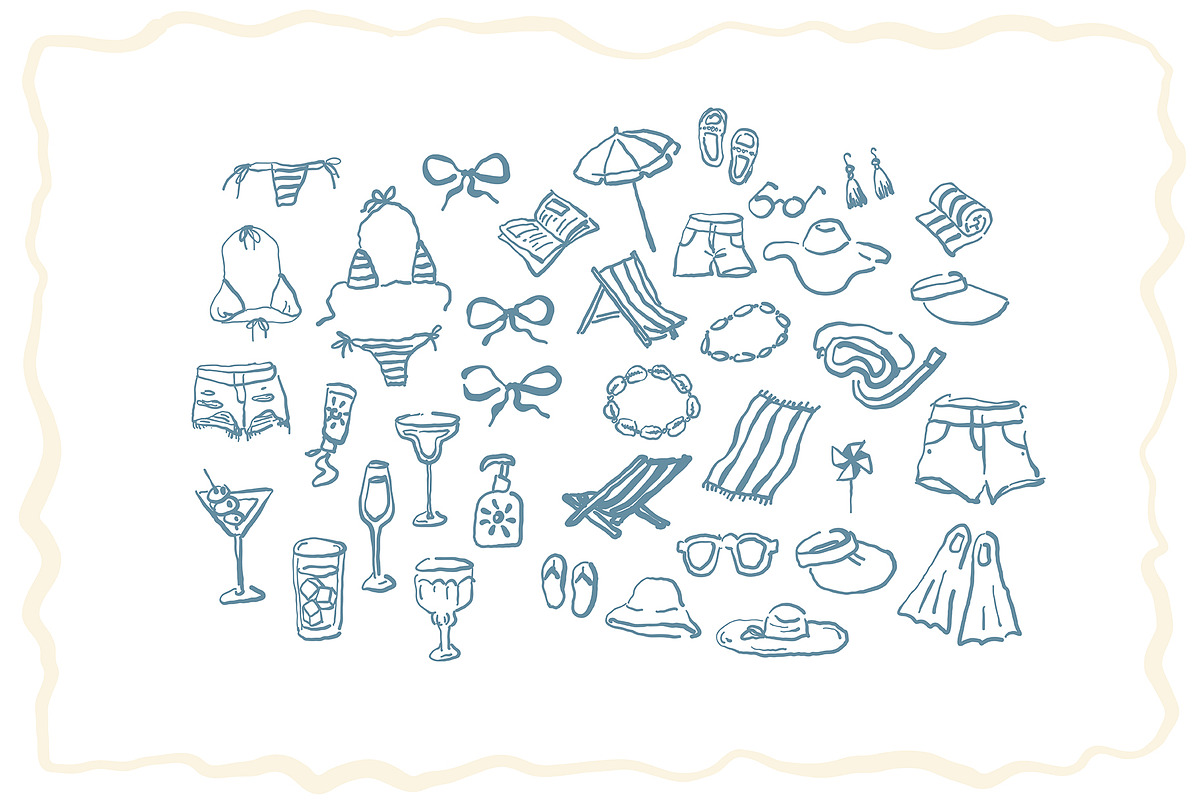 Summer Hand Drwan Illustrations, a Graphic by Anastasiya Klempach (Photo 8 of 14)