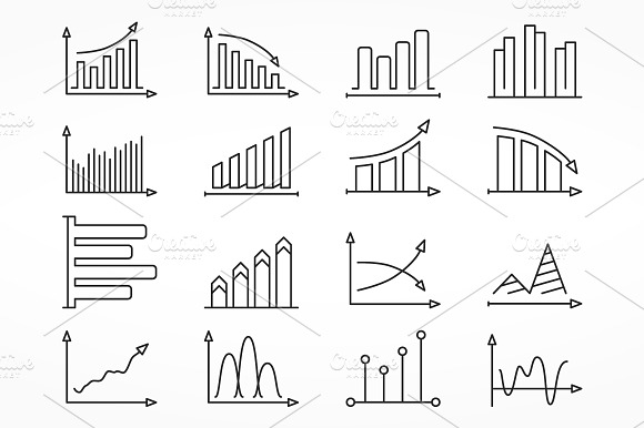 Graphs Line Icons