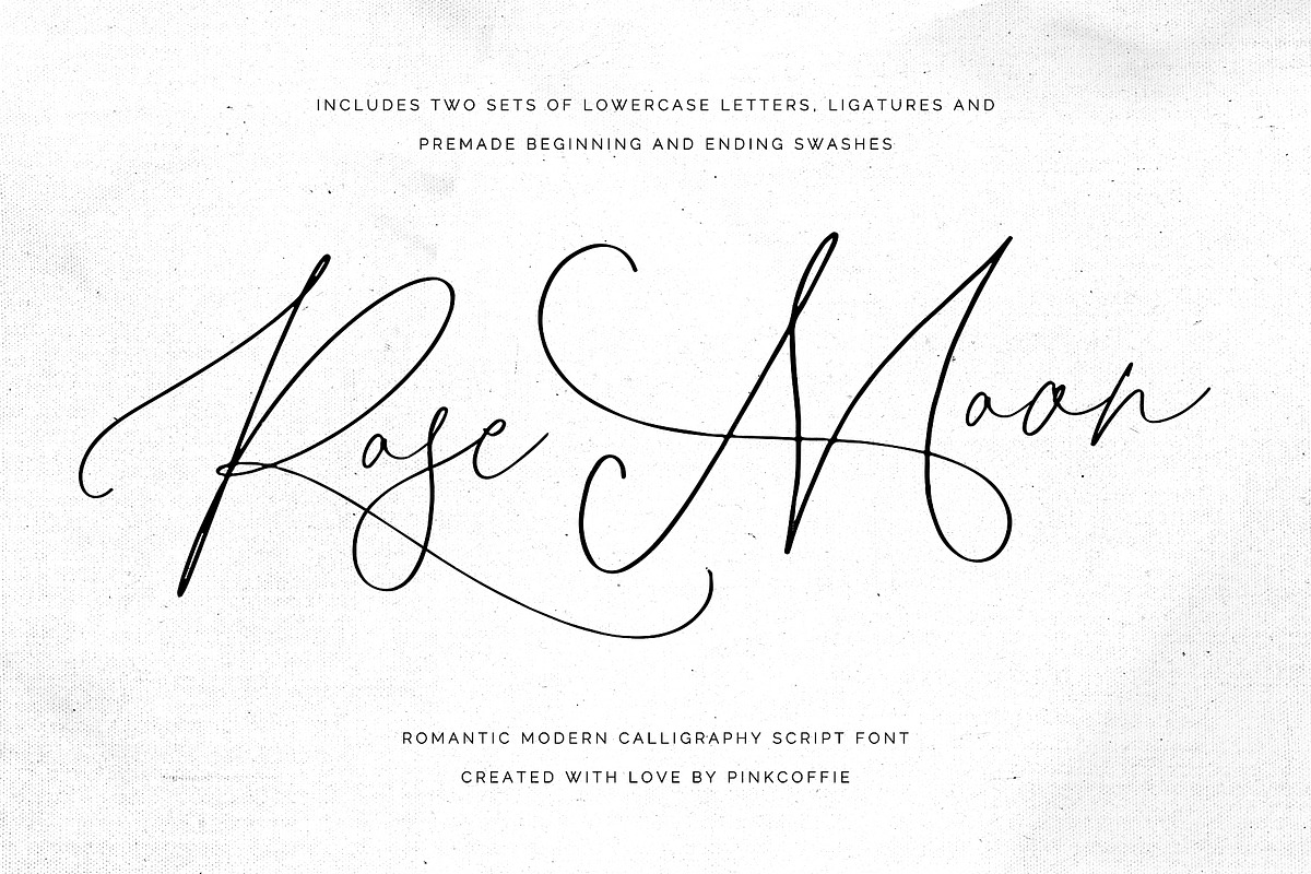 The Wedding Calligraphy Bundle, a Script Font by Pink Coffie (Photo 8 of 10)