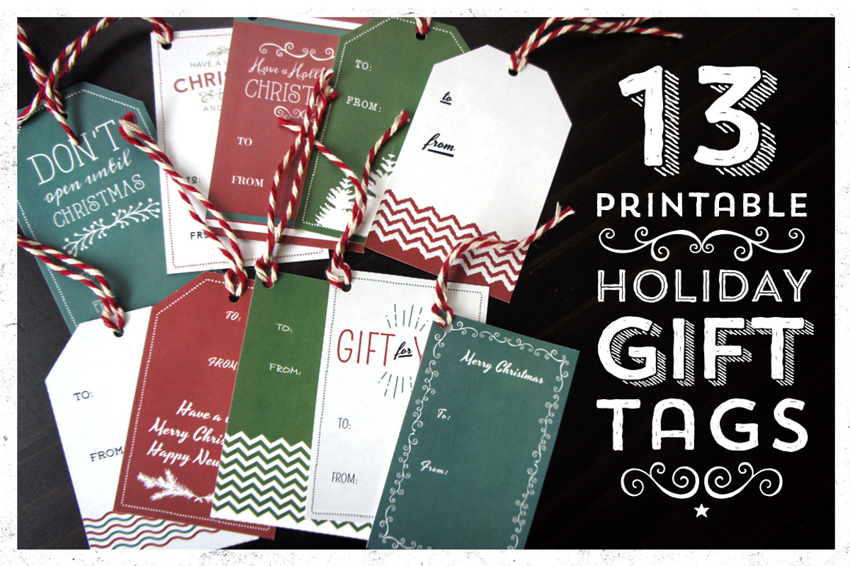 Printable Holiday Gift Tags