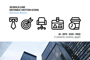 50 Business Basics Icons