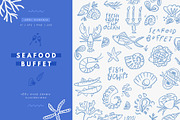 Seafood Menu | Hand drawn clipart, a Food Illustration by Favete Art (Thumbnail 1 of 9)