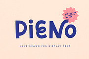 Pieno | Bold Playful Display Font, a Font by Point and Poem (Thumbnail 1 of 12)