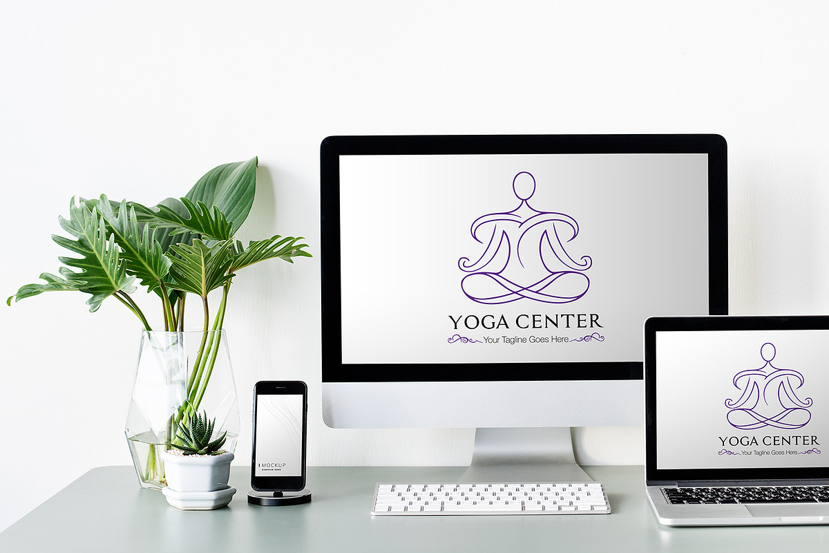Zen-Inspired Yoga Logo Design, a Branding & Logo Template by YUDesignStore (Photo 2 of 7)