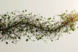 Swirling brown vines, an Illustration by wavebreak