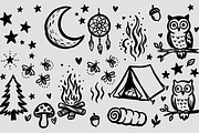 Camping Doodle Illustrations, an Object Illustration by Huza Studio (Thumbnail 10 of 10)