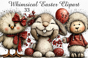 Whimsical Easter Clipart PNG, an Illustration by Craft Nest (Thumbnail 1 of 11)