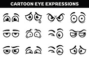 Cartoon Eye Expressions Silhouette, an Object Graphic by nandinigraphics (Thumbnail 2 of 3)