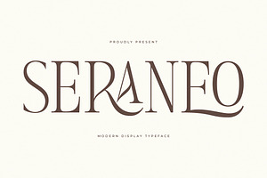 Seraneo Modern Display Typeface