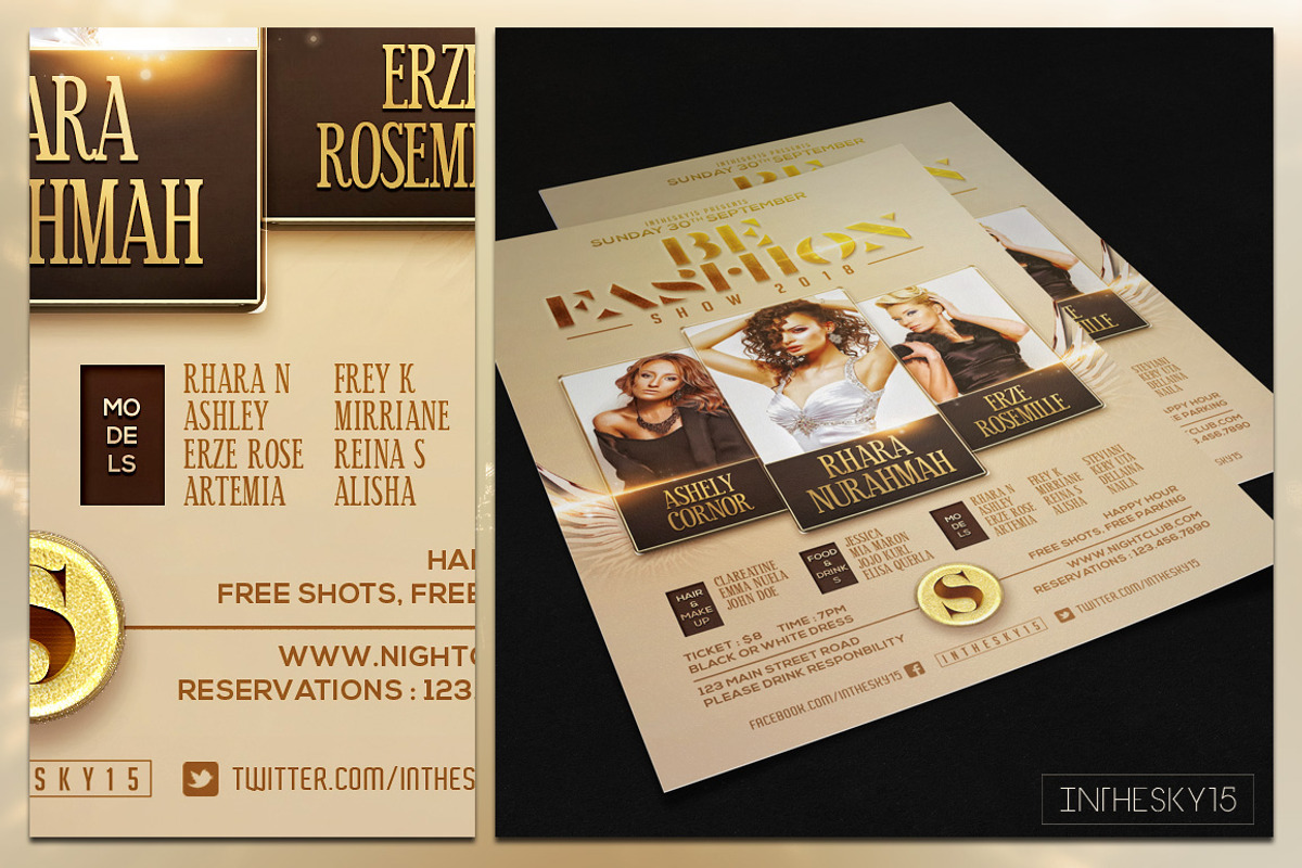 Be Fashion Flyer Template, a Flyer Template by InTheSky15 (Photo 3 of 3)