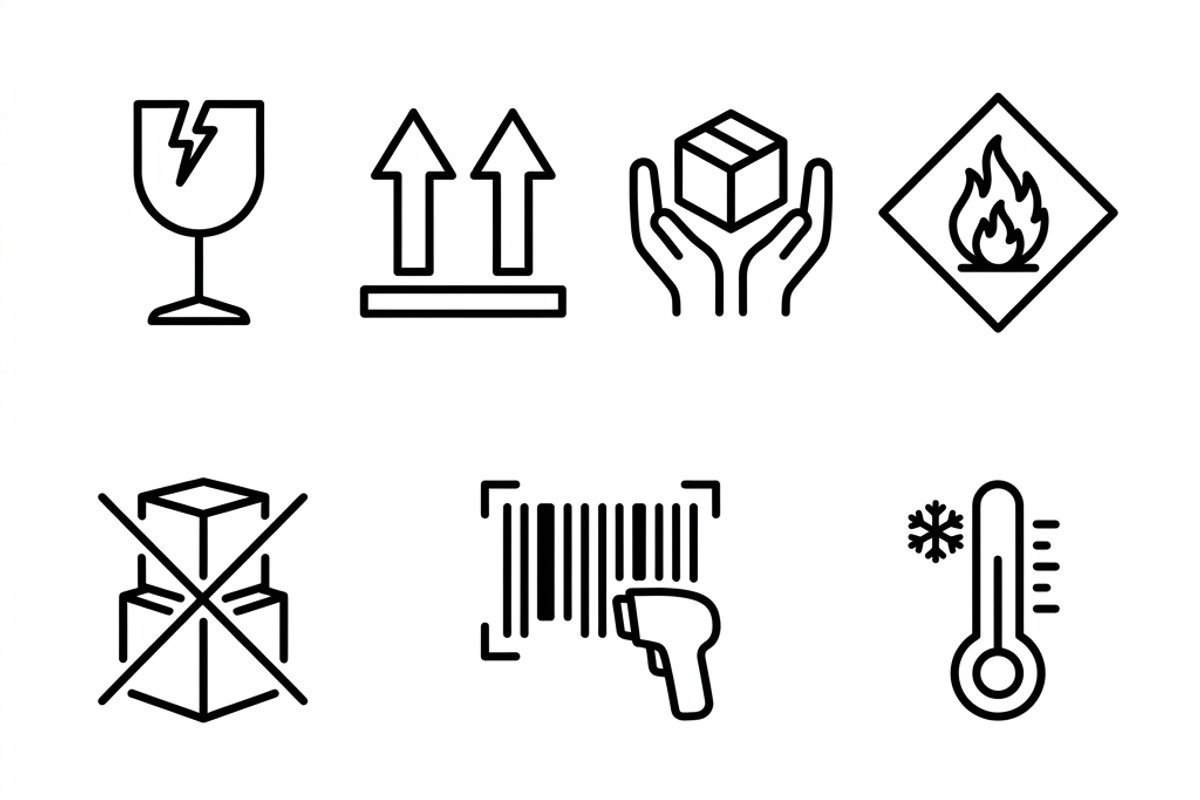 480 Shipping Packaging Icon Set, an Outline Icon by adenpinkstore (Photo 7 of 11)