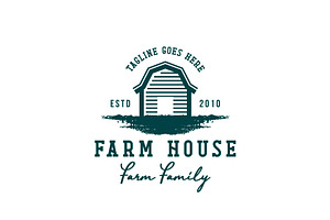 Vintage Barn House Logo Design, a Branding & Logo Template by AlvinStd