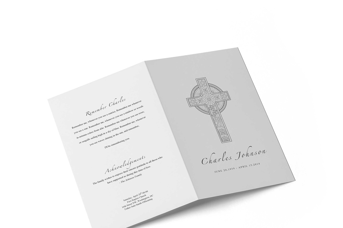 Funeral Pamphlet, a Templates & Theme by inserenity (Photo 2 of 5)