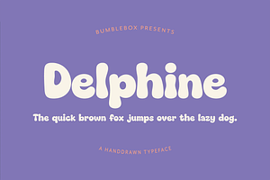 Delphine - Handwritten Bubble Font