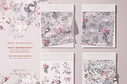 Pastel Pink Flowers Paper Pack, a Pattern Graphic by paper aesthetic (Thumbnail 2 of 9)