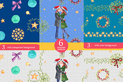Christmas Mistletoe Watercolor Set, a Decorative Illustration by AnnieDove (Thumbnail 8 of 9)