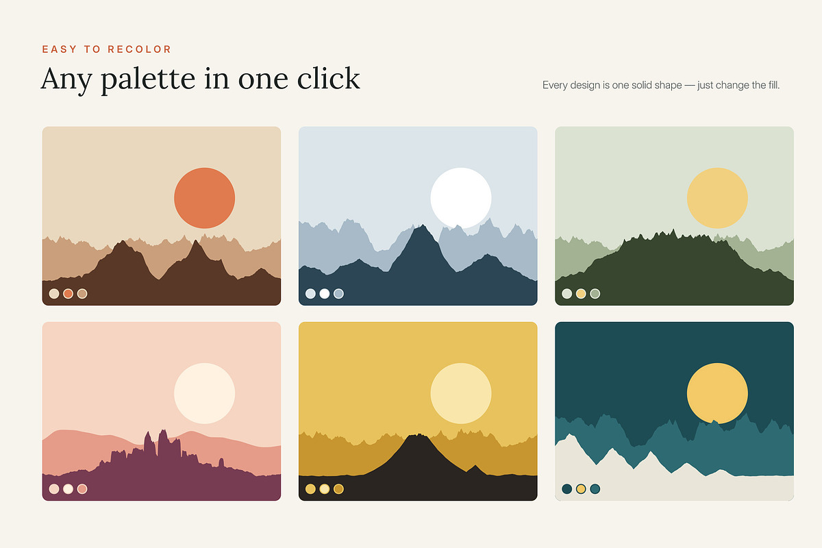 Mountain Silhouettes Vol. 2, an Object Graphic by Build Interactive (Photo 6 of 9)