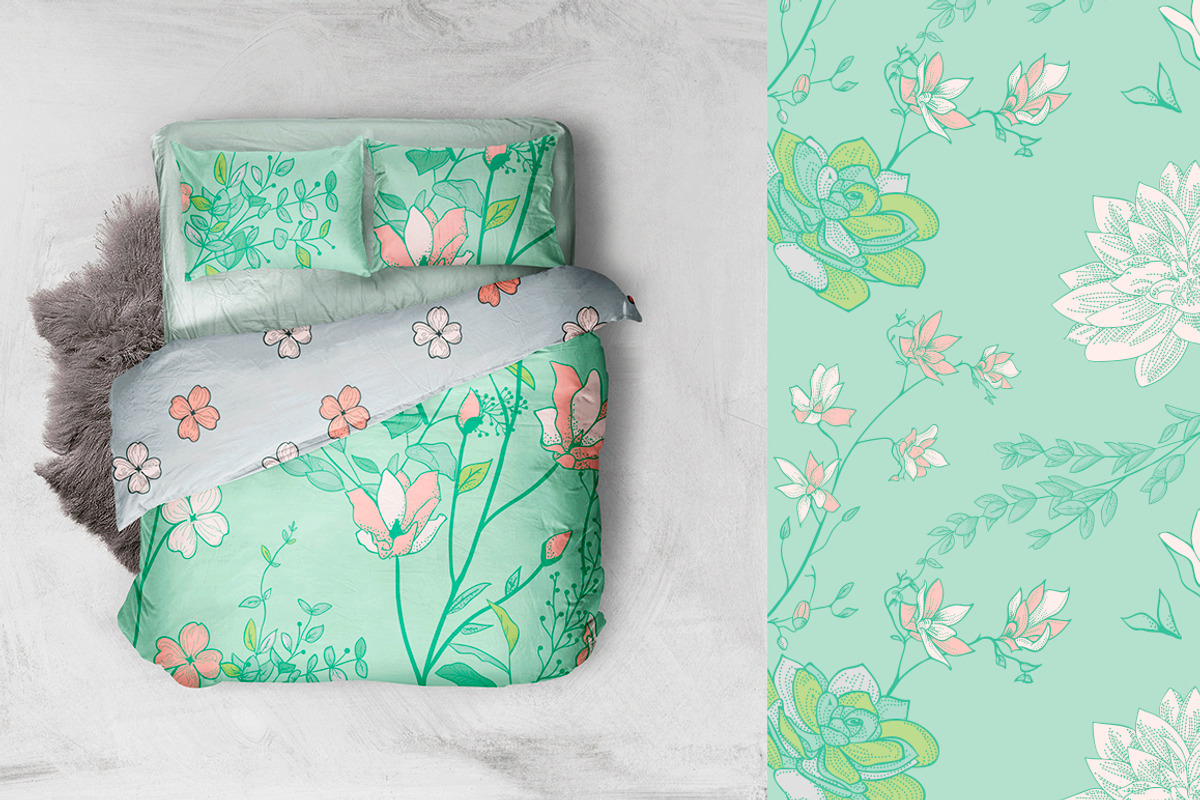 31 Floral Patterns Pack, a Pattern Graphic by Olya Creative (Photo 4 of 9)