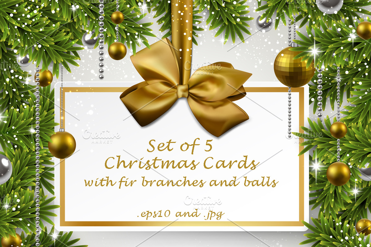 Christmas & New Year cards templates, a Card Template by Vjom (Photo 1 of 6)