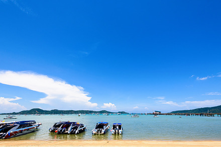 Beach and sea at chalong bay stock photo containing beach and sea, a Nature Photo by yongkiet jitwattanatam