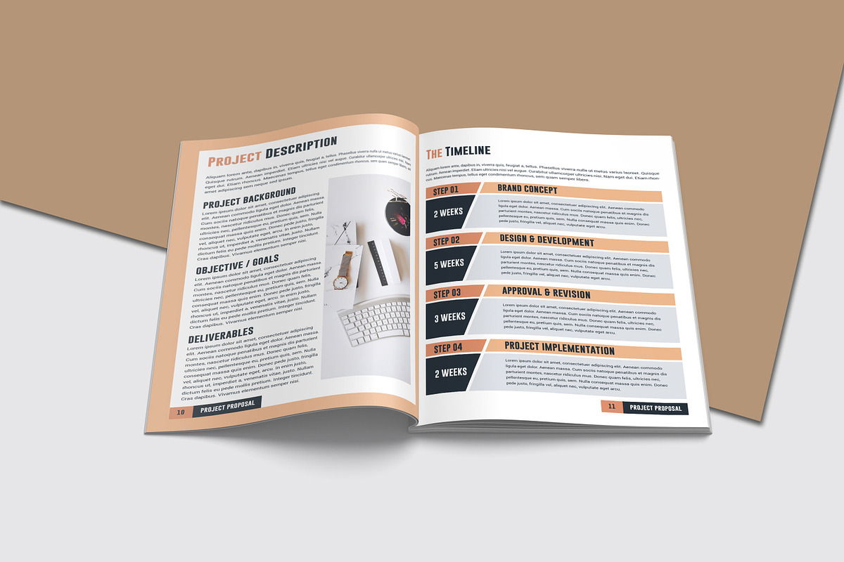 project proposal template, a Brochure Template by Ultimate Template Shop (Photo 6 of 9)