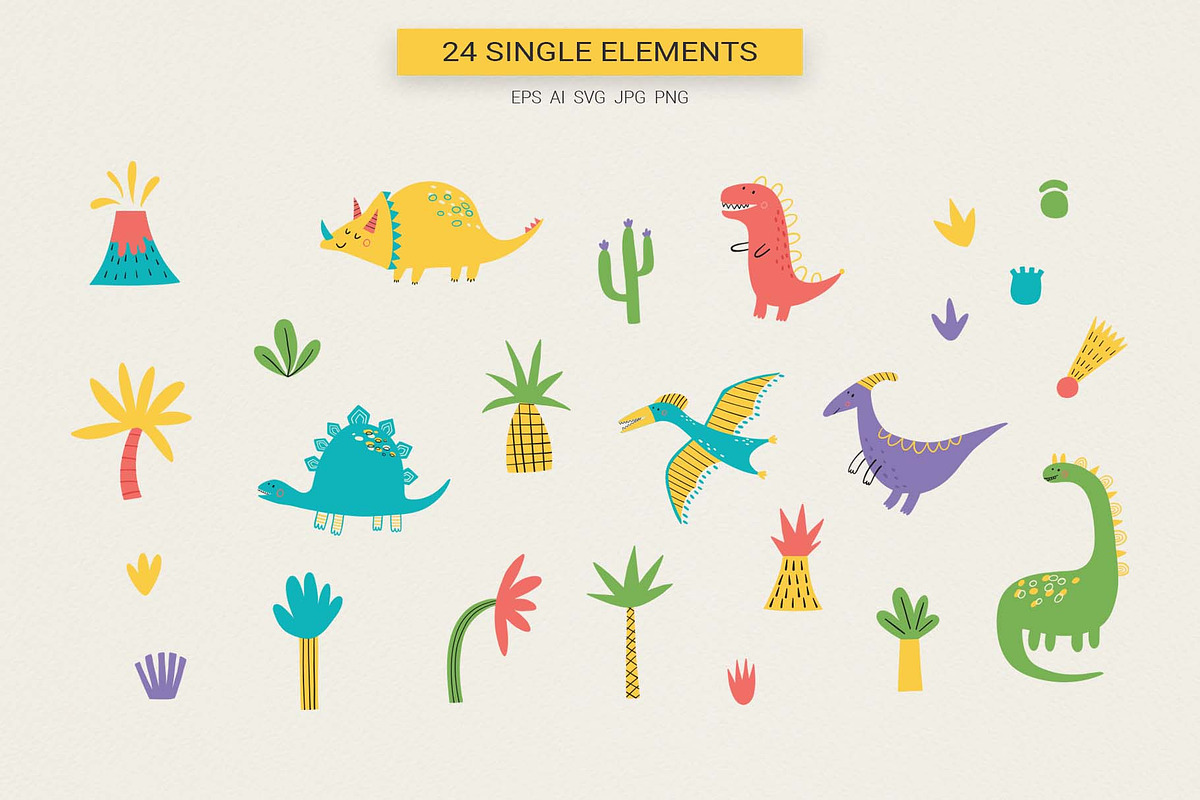Little Dinosaurs | 100% hand drawn, an Animal Illustration by Irina Ostapenko (Photo 4 of 9)