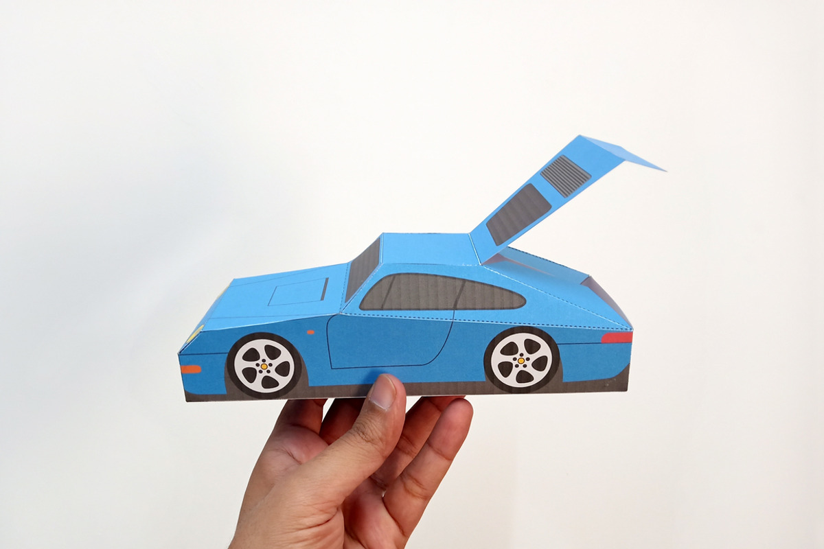 DIY Porsche favor - 3d papercraft, a Templates & Theme by PAPER amaze (Photo 1 of 10)