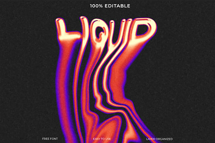 Liquid Text Effect, a Layer Style Add-On by Imamul001