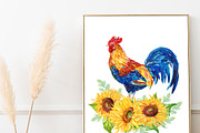 Bird Farm watercolor clipart, an Animal Illustration by MitrushovaArt (Thumbnail 4 of 5)