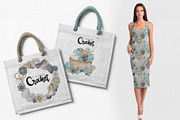 Crochet Knitting Watercolor logo, an Object Graphic by svetlanaARTdreams (Thumbnail 3 of 10)
