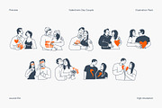 Valentine’s Day Couple Illustration, a Person Illustration by Eklip Studio (Thumbnail 3 of 3)
