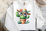 Cactus and Succulents Watercolor Cli, an Illustration by DreamCafeArt (Thumbnail 2 of 5)