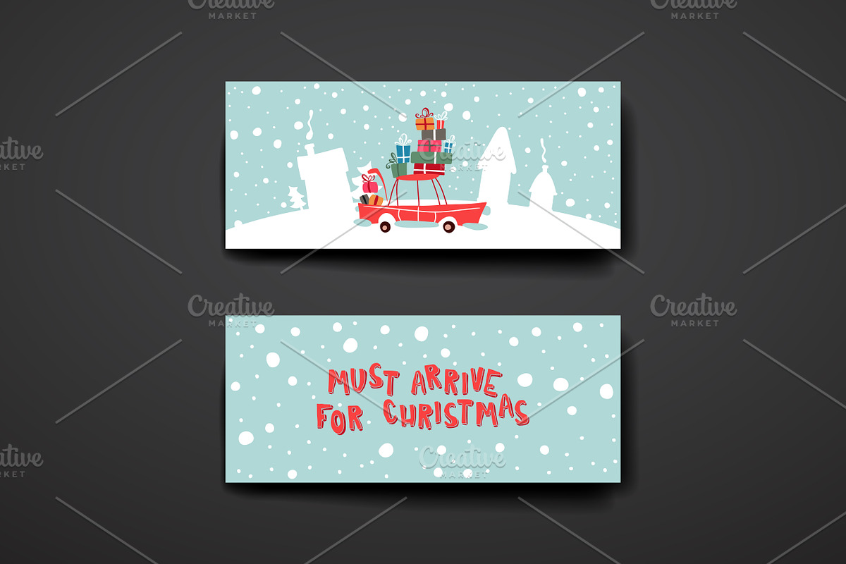 Merry Christmas Card Templates, a Card Template by Palau (Photo 2 of 13)