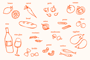 Charming Italian Food Illustrations, an Illustration by studiokokomo (Thumbnail 4 of 7)