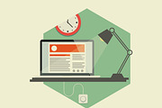 Flat Hexagonal Workspaces, an Illustration by meanicons (Thumbnail 3 of 4)