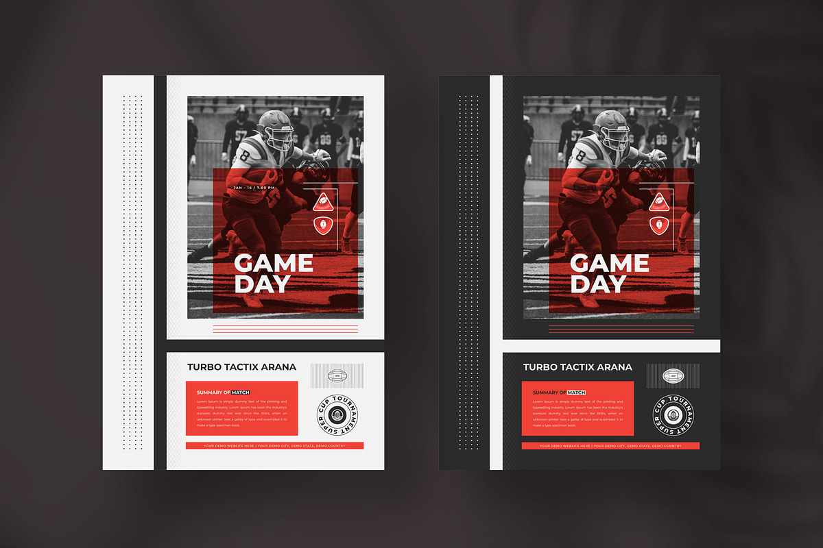 Football matchday sports flyer, a Flyer Template by Tanmoy Topu (Photo 1 of 2)