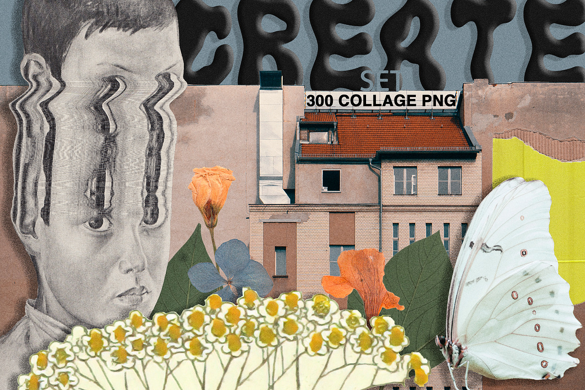 Сreative retro collages, an Object Graphic by Aleks.Flaks (Photo 1 of 18)