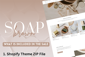 Brown Feminine Soap Shopify Theme