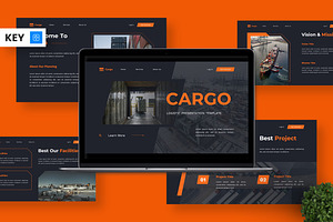 Cargo - Logistic Keynote, a Presentation Template by Deepslide Studio