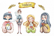 Watercolor images. Tea time, an Illustration by talloshau's illustrations (Thumbnail 2 of 8)