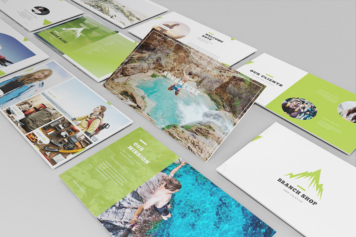 Adventure Shop Keynote Template, a Presentation Template by Incools Stokie (Photo 1 of 10)