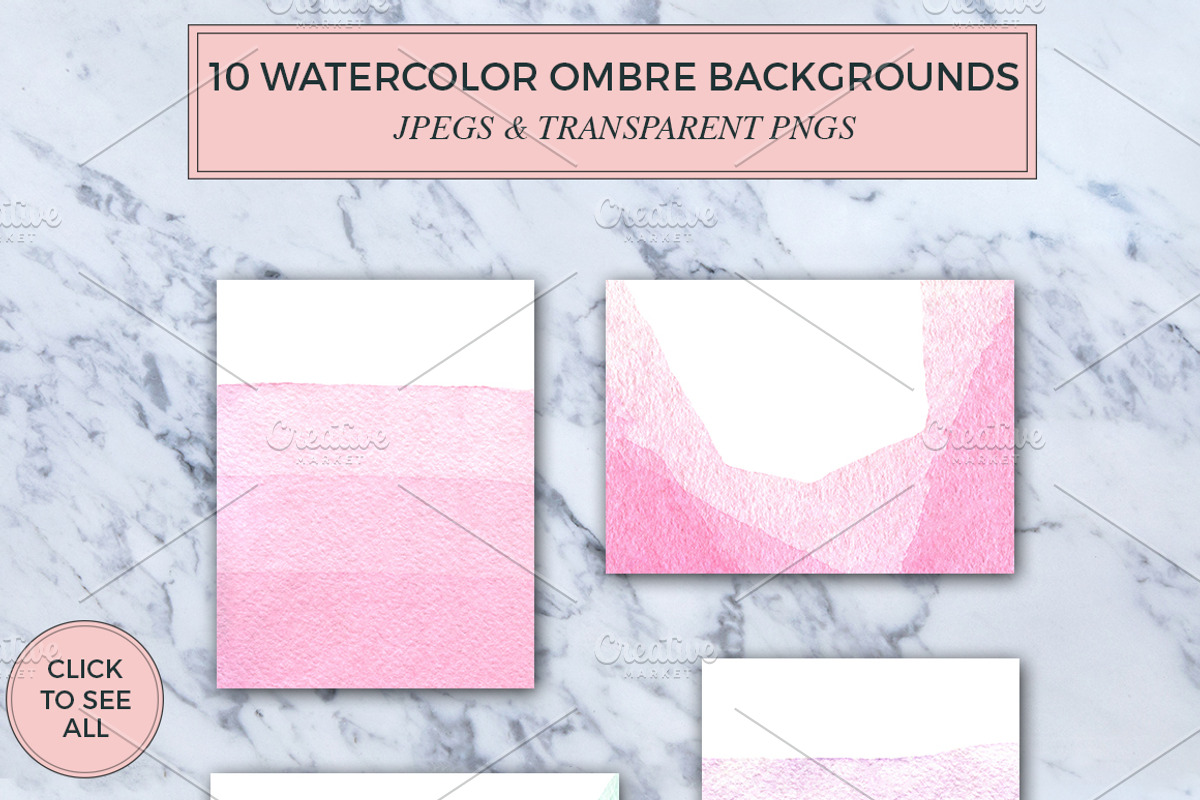 Watercolor design kit, a Texture Graphic by Bang Bang Bureau (Photo 5 of 7)