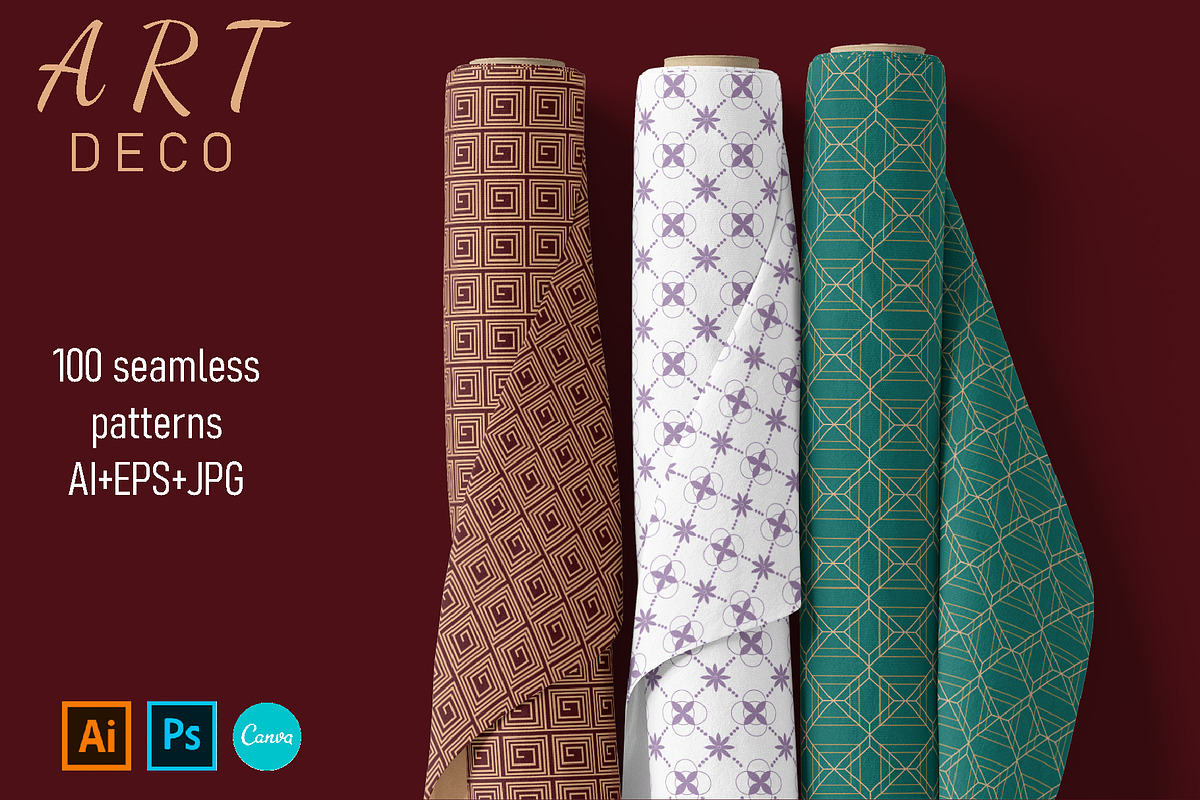 ART deco patterns collection, a Pattern Graphic by LogvinArt (Photo 2 of 9)